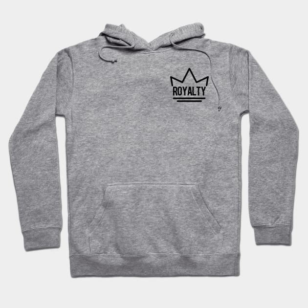 Royalty Black Crown Logo Hoodie by RoyaltyApparel2018